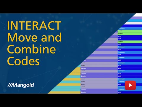 How to Reorganize Coding Systems for Advanced Statistics in Mangold INTERACT software