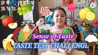 TASTE TEST CHALLENGE: Let's learn the Sense of Taste ( Kids  video)