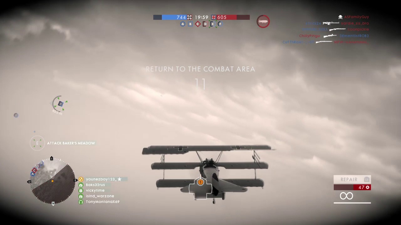 Battlefield 1 how to destroy an airship with a fighter - YouTube