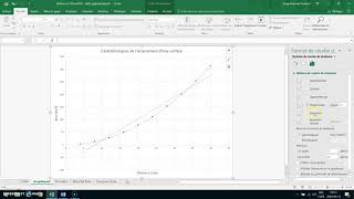 Créer un graphique avec Excel 2016 en chimie ou physique en 5e secondaire