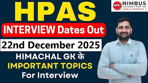 HPAS Mains 2025: Mock Interview & Key Current Affairs of Himachal Pradesh#hpas #hppsc