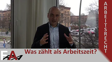 Was zählt nicht als Arbeitszeit?