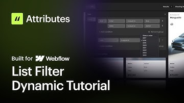 Dynamische filters bouwen in Webflow zonder code met behulp van Attributes v2