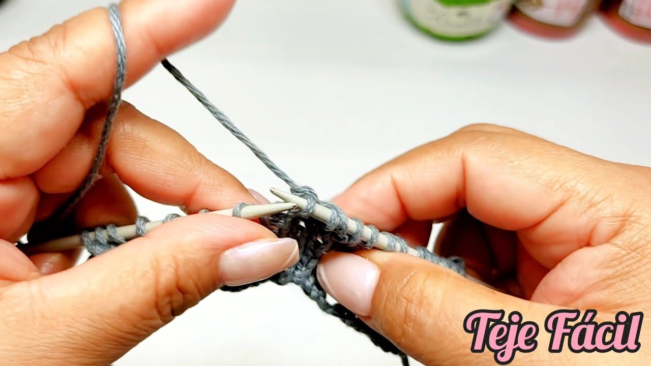TEJE FÁCIL Y RÁPIDO BONITO PUNTO CALADO A 2 AGUJAS
