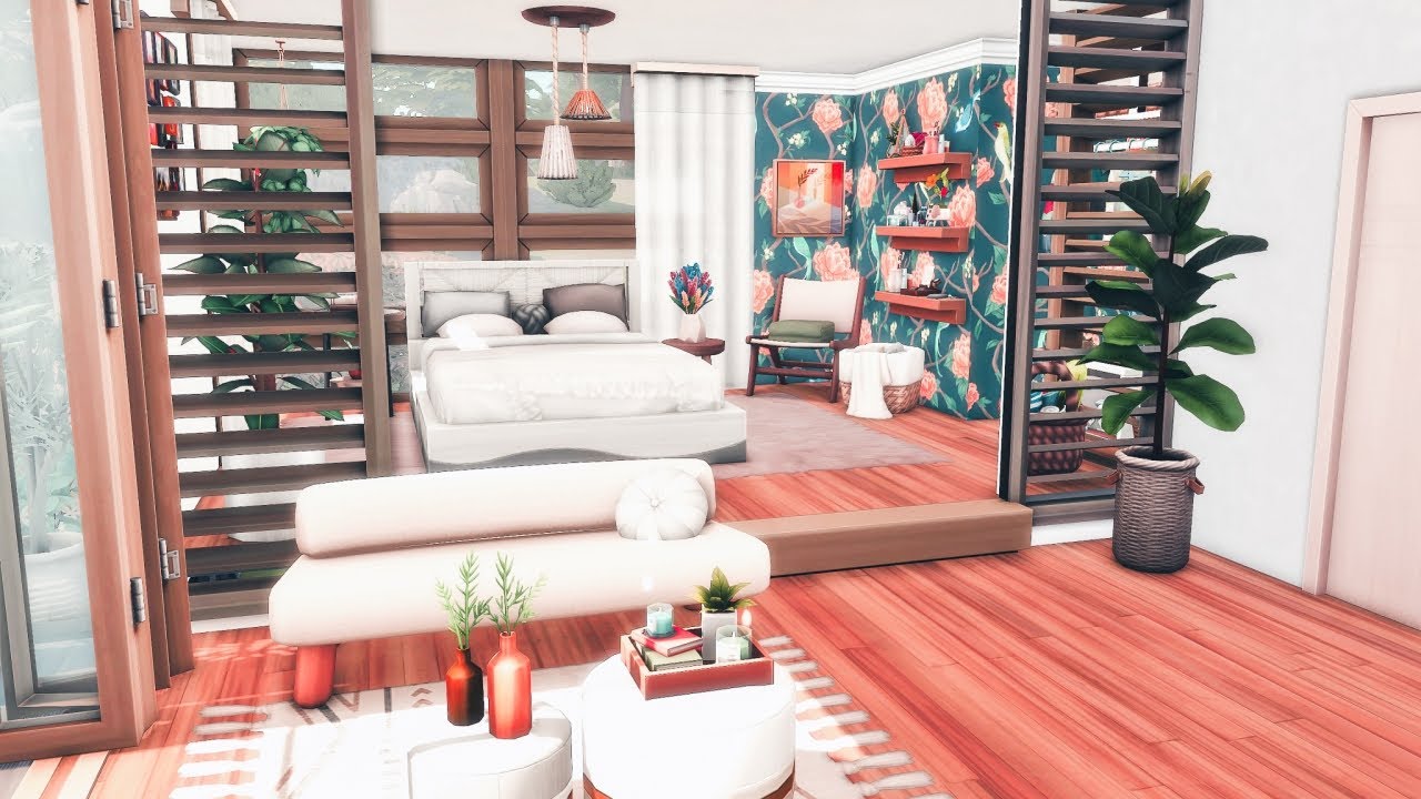 The Sims 4 Tiny House | NO CC | Stop Motion Speedbuild - YouTube
