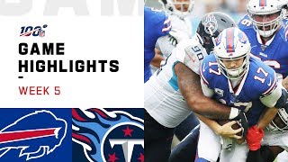 Bills vs. Titans Week 5 Highlights | NFL 2019