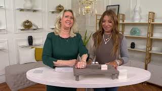 Diamonique X Jennifer Miller 100 Facet Cushion 3-Stone Ring, Sterling On Qvc