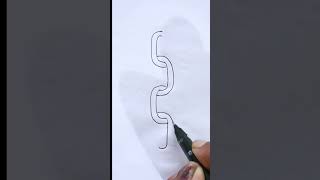 Easy chain drawing🔥🔥🔥#easy #ytshorts #drawing #viral