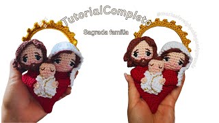 Sagrada Familia amigurumi tutorial gratuito/ corazón   tejido a crochet @MARIASLOVELYHOBBYAMIGURUMIS