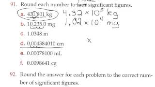 Scientific notation - example problems