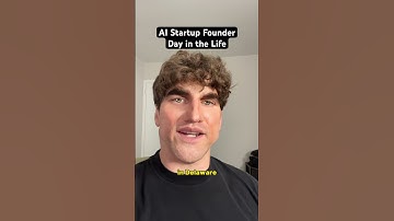 AI Startup Founder: Day in the Life #shorts
