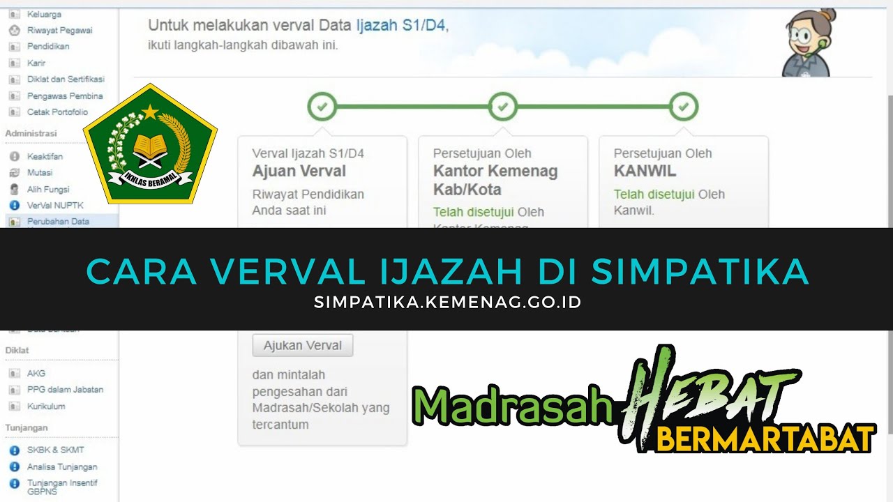 CARA VERVAL IJAZAH DI SIMPATIKA TERBARU ( TUTORIAL CETAK S12E ) 