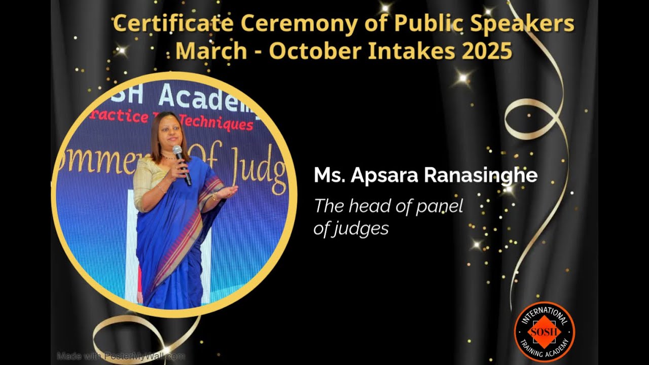 Ms. Apsara Ranasinghe I The head of panel of judges