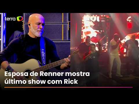 Esposa de Renner posta vídeo de último show da dupla com Rick: ‘Sem acreditar’