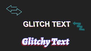 Let's Make Powerful "Glitch Text" , with HTML & CSS only !!!