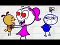 Pencilmiss&#39;s PUPPY LOVE! 🐶💘 | Pencilmation | Animated Cartoons