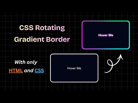 Rotating Gradient Border Animation using HTML & CSS | No JavaScript