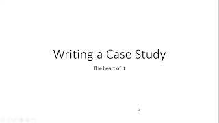Writing a micro case