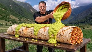 הכנתי בוריטו ענק של 10 פאונד בהרים!