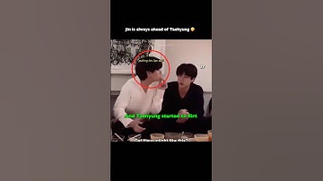 Taejin: Jin is always ahead of taehyung 🤭 #bts #shorts #btsshorts #taejin #jin #taehyung