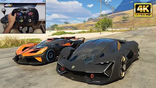 Lamborghini Terzo Millennio \& Bugatti Bolide | The Crew Motorfest | Thrustmaster T300RS Open Wheel