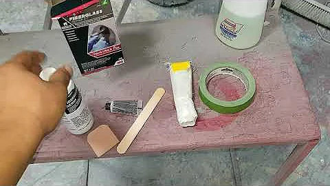 How to fix Plastic Bumper with Fiberglass