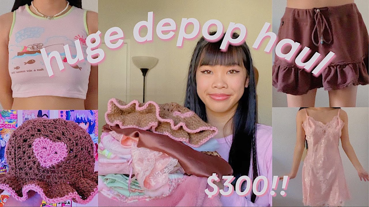 HUGE $300+ TRENDY DEPOP HAUL (dream closet)