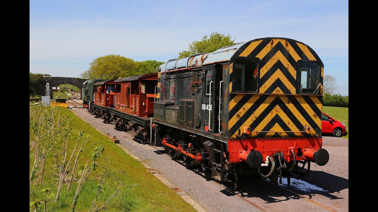 Riding a Queen Mary Brake Van Shuttle from Norden to River Frome on the Swanage Railway     08/05/16