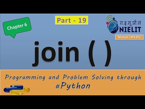 #19 #olevel #ALevel #Chapter6 #join() function in Python with examples