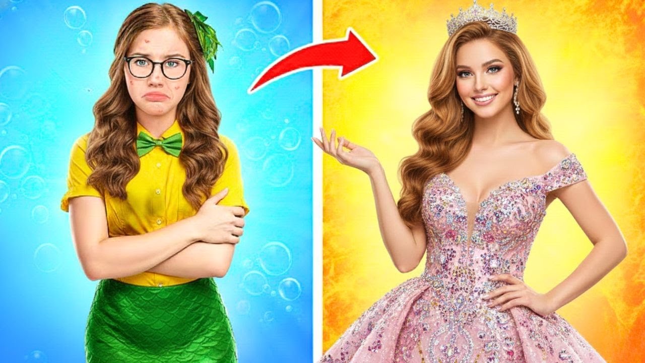 🧜‍♀️ Школа стала океаном?! 😱✨ Light Mermaid vs Dark Mermaid 🔥