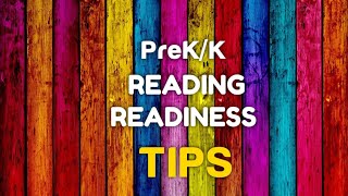 READING READINESS Preschool/Kindergarten|TIPS THAT WORK!