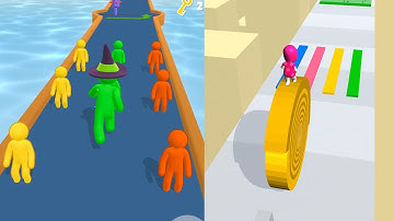 LAYERS ROLL Vs GIANT RUSH - All Levels Gameplay MAX WIN Bonus Levels Walkthrough Android, iOS