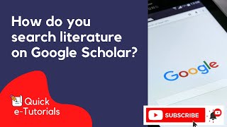 #usm #usmlibrarytv How do you search literature on Google Scholar