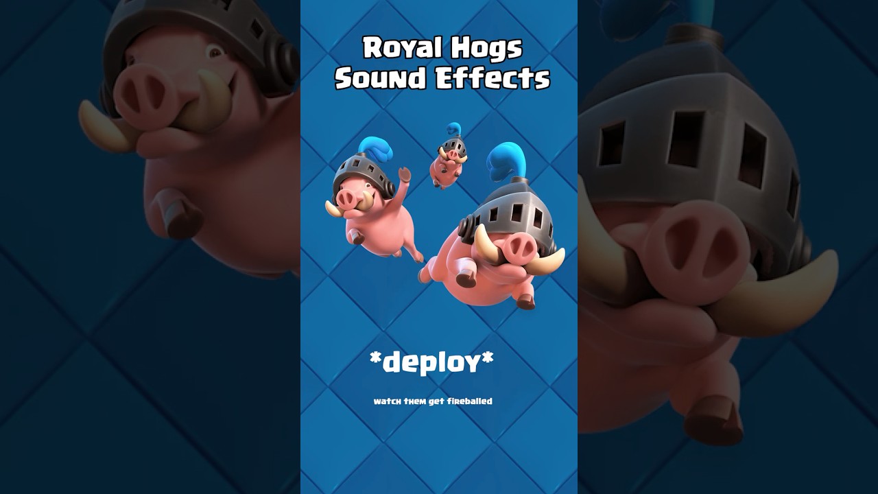 Clash Royale - All Royal Hogs sound effects 