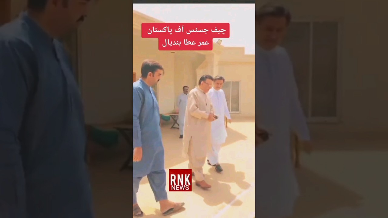 Chief Justice of Pakistan umer atta bandial. 