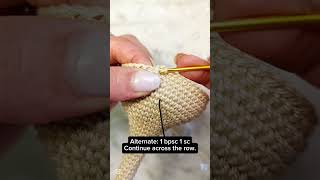 Back Post Single Crochet (BPSC) Tutorial