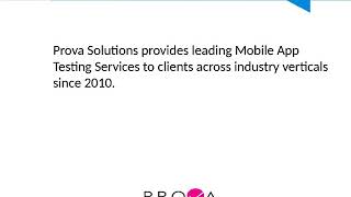 Mobile App Testing Services