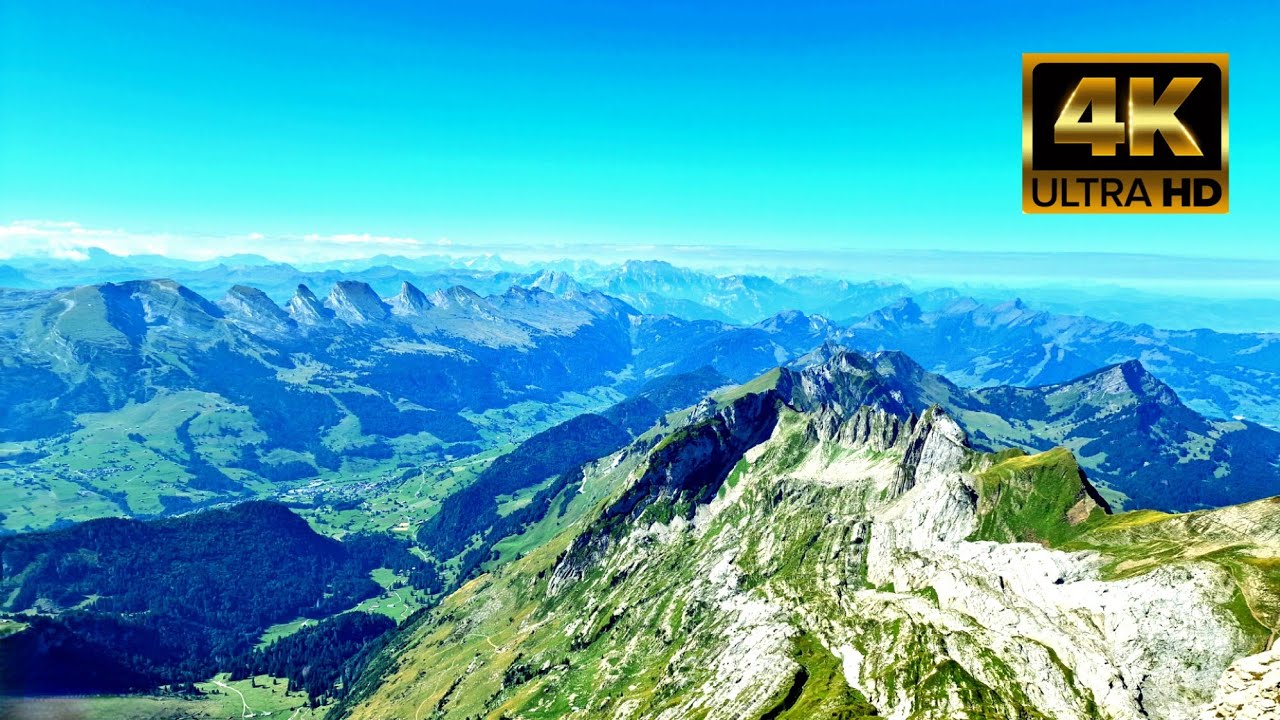 Säntis Schwebebahn  - Switzerland 2022 4K  2 502 m.   I Säntis  - Švajčiarsko 2022