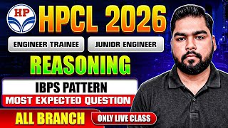 HPCL Exam 2026 Preparation I IBPS Pattern | Live Reasoning Classes (Non-Tech)
