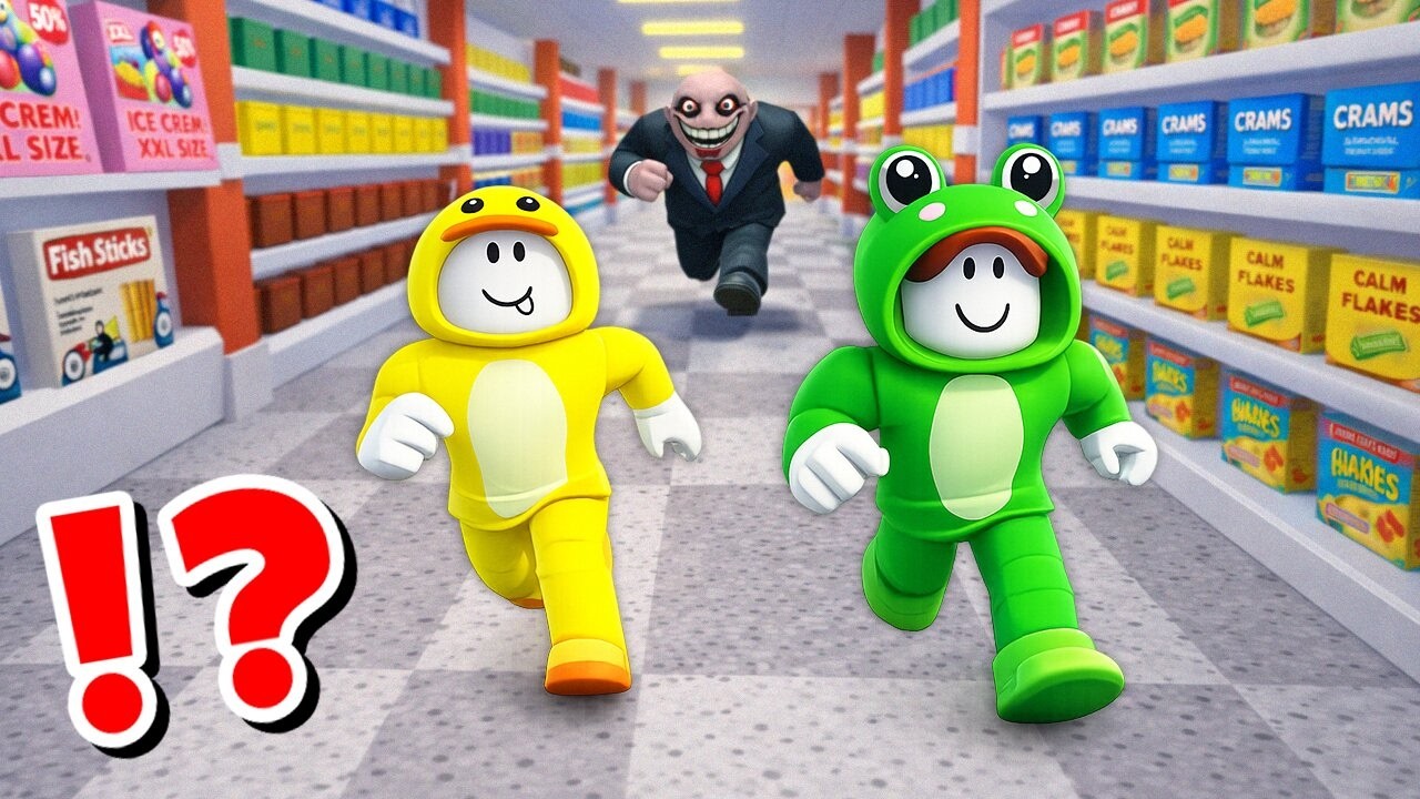 CAN WE ESCAPE THE SUPERMARKET? - Roblox Obby