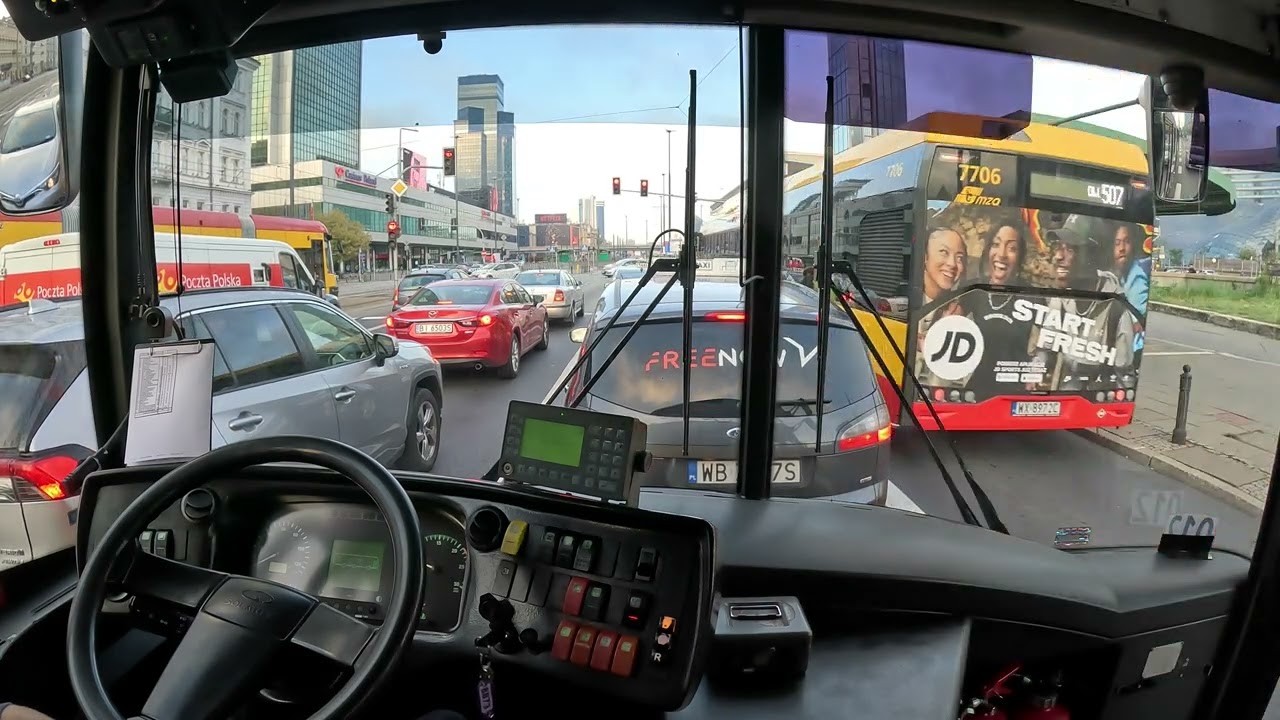 Autobusem po Warszawie 2 - Linia 517 - Solaris Urbino 18 #8873 MZA Warszawa