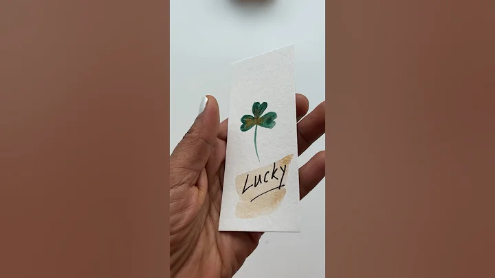 Part 16: How to paint Shamrock leaf hand painted card or art Easy watercolor | Irish Green Clover