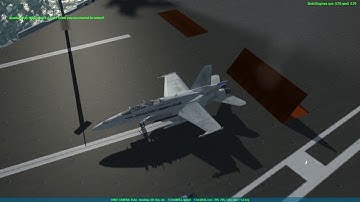 Falcon BMS 4.34 Gameplay - Carrier ops / Launch and Case 1 Recovery