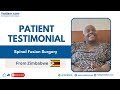Successful Spinal Fusion Surgery in India | Patient from Zimbabwe