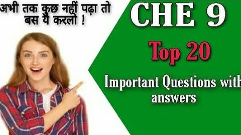|| IGNOU || Che 9/biochemistry || Important questions with answers for 2020 ||