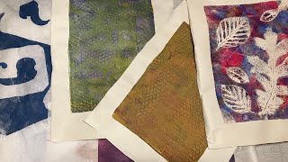 Mixed Media Wednesday Session 5 - Geli Plate Print Making