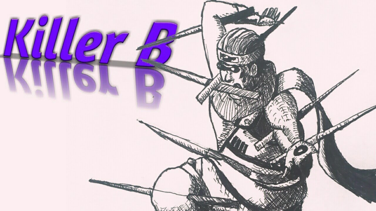 Drawing Killer B with his 7 swords from Naruto - YouTube