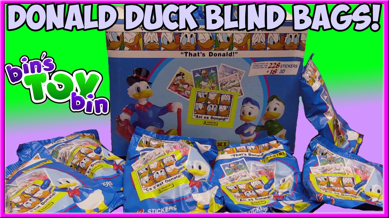 Opening Vintage 1990s Donald Duck Paperino Blind Bags From Italy! | Bin