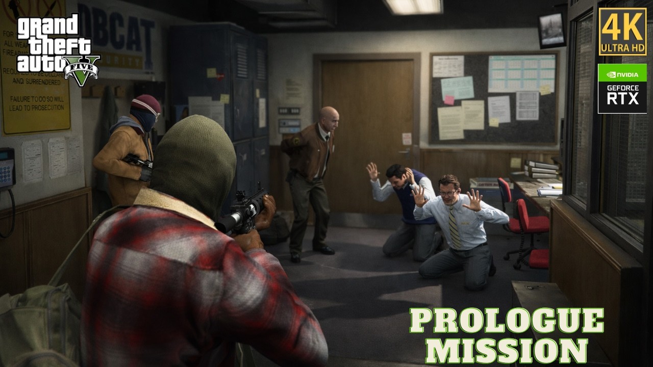 GTA 5 Prologue Mission #01 Gameplay (4K 60fps) | Zu Console