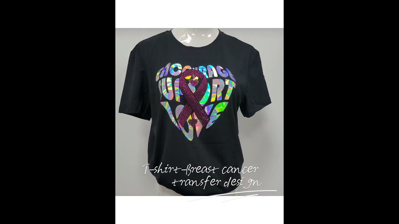 New design breast cancer cotton t shirt